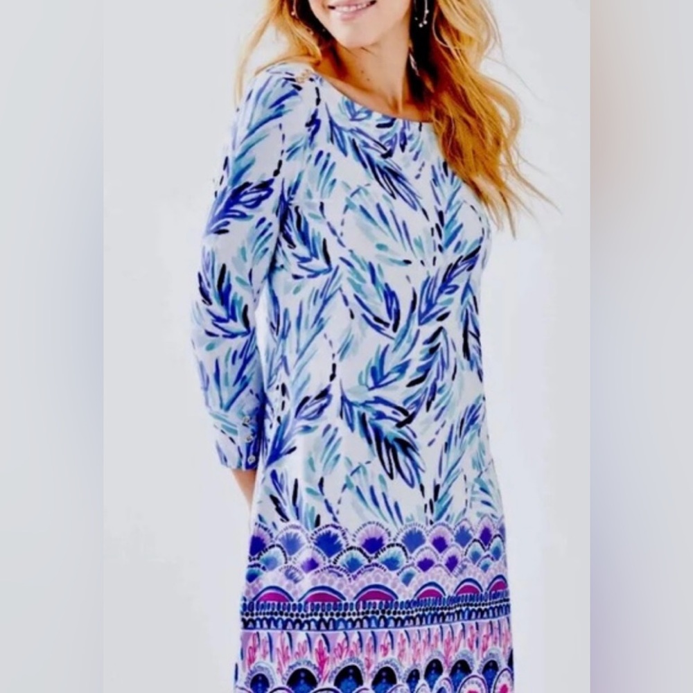 Lilly Pulitzer NWT Sophie Dress White Flock Together Size Large